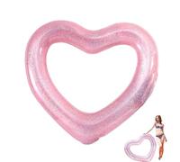 Miyanvuo Piscine Gonflable Coeur - Anneaux de Piscine en Forme de cœur,Tube de Natation d'été de Flotteur de Coeur d'amusement de l'eau pour l'enterrement de Vie de Jeune Fille de Plage de Piscine