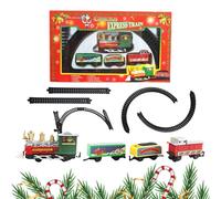 Miyanvuo Train de Noël Arbre de Noël avec Rails - Jeu Petit Enfant Train Jouet - Décoration Lumineuse Festive pour Jeu de Fête à la Maison et Rassemblements