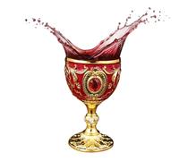 Miyanvuo Verres À Vin Blanc,Flûtes Rétro Européennes À Pied Métallique - 30ml Petits Verres À Vin Rouge Réutilisables,Pour Cocktail Tequila Vodka Brandy Saké Cuisine Bar Fête Anniversaire Mariage