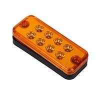 Miyinla Feux de Position Latéraux Bonne Transmission 6 Pcs 12V 8 LED Lumière de Signe AS Haute Sécurité pour l'éclairage d'accident(Jaune)