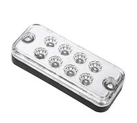 Miyinla Feux de Position Latéraux Bonne Transmission 6 Pcs 12V 8 LED Lumière de Signe AS Haute Sécurité pour l'éclairage d'accident(Blanc)