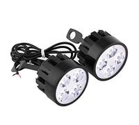 Miyinla Phare de Moto, 2Pcs Phare de Moto Universel LED 24W Spot Lights Conduite Brouillard Spot Head Light Spotlight Lampe