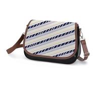 MIYMIYN Sac à bandoulière réglable pour femme, sac à main vintage à motif en cuir respectueux de l'environnement, sac à main de grande capacité, Imprimé graffiti à rayures, 31*22*11 cm