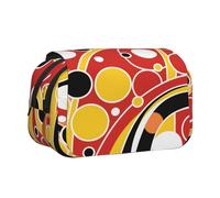 MIYMIYN Trousse à stylos double coque - Tissu Oxford recyclable, impressions d'art tendance, peut contenir 50 stylos, organiseur de fournitures scolaires et d'artistes, Impressions de mode P, Mode