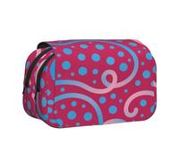 MIYMIYN Trousse à stylos double coque - Tissu Oxford recyclable, impressions d'art tendance, peut contenir 50 stylos, organiseur de fournitures scolaires et d'artistes, Impressions de mode S, Mode