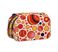 MIYMIYN Trousse à stylos double coque - Tissu Oxford recyclable, impressions d'art tendance, peut contenir 50 stylos, organiseur de fournitures scolaires et d'artistes, Impressions de mode O, Mode