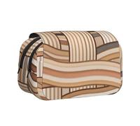 MIYMIYN Trousse à stylos double coque - Tissu Oxford recyclable, impressions d'art tendance, peut contenir 50 stylos, organiseur de fournitures scolaires et d'artistes, Impressions de mode L, Mode