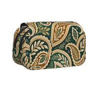MIYMIYN Trousse à stylos double coque - Tissu Oxford recyclable, impressions d'art tendance, peut contenir 50 stylos, organiseur de fournitures scolaires et d'artistes, Fleurs de luxe, Mode