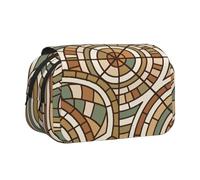 MIYMIYN Trousse à stylos double coque - Tissu Oxford recyclable, impressions d'art tendance, peut contenir 50 stylos, organiseur de fournitures scolaires et d'artistes, Impressions de mode N, Mode