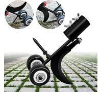 Miyobing Outils de désherbage de Fissures avec Roues, 2 en 1 Désherbeurs manuels, Outils de désherbage Debout pour Le Jardin, Le Patio, la pelouse, Les trottoirs, Les allées, Les Mauvaises Herbes