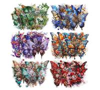 MiyouLuna Lot de 120 grands autocollants vintage en forme de papillon Steampunk en PET pour scrapbooking, loisirs créatifs, fournitures de journal intime et journal indésirable, avec organisateur