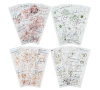 MiyouLuna Lot de 80 feuilles de papier vélin, papier de scrapbooking floral pour journal, fournitures et travaux manuels