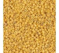 Miyuki Delica, Duracoat Opaque Banana (#DB2102), 11/0 (taille 1,6 mm), trou 0,8 mm, 5 g