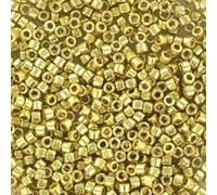 Miyuki DELICA Perles de rocaille en verre japonais 5 g Taille 11/0 Jaune galvanisé # DB2502