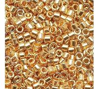 Miyuki DELICA Perles de rocaille en verre japonais, taille 11/0, plaqué or 24 carats # DB0031