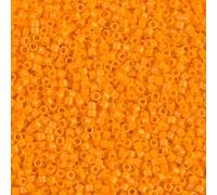 Miyuki DELICA Perles de rocaille, Mandarine opaque (DB1133), verre, Japon (5 g)
