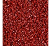 Miyuki Delica Seed Beads, 11/0 Size, DB2354 Duracoat Barn Red, 7.2 Grams