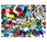 Miyuki Lot de 10 g de perles en verre japonais Miyuki 5 x 2,3 x 1,9 mm à 2 trous