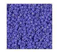 Miyuki Lot de 5 g de perles de graines Delica - 11/0 - Duracoat opaque bleu viacet (DB2359) - Taille 1,6/0,8 mm - 5 g - Violet - Bleu violet - 11/0