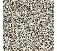 Miyuki Perles rondes de graines 15/0 – 8,2 g tube galvanisé argent