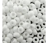 Miyuki Perles Rondes de Graines de Taille 6/0 20 g Blanc Opaque