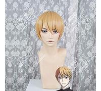 Miyuki Shirogane Cosplay Wig Kaguya-sama: Love Is War Short Yellow Cosplay Costume Wigs + Wig Cap