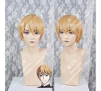 Miyuki Shirogane Perruque Cosplay Kaguya-Sama Love Is War Short Jaune Cosplay Costume Perruque + Bonnet