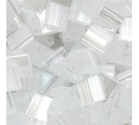 Miyuki Tila Perles de soie cristal satiné, 5 x 5 mm (Crystal Silk Satin)