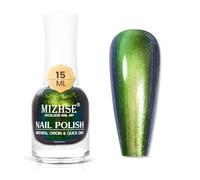 MIZHSE caméléon - Vernis à ongles vert métallisé - Séchage rapide - Changement de couleur - Effet camaleon - Vert/turquoise - 15 ml
