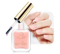 MIZHSE Vernis Durcisseur à Ongles Extra Fort Durcisseur avec Couleur Orange | Durcisseur 4 en 1 pour Ongles, Nail Hardener,Vernis Séchage Rapide, Sans Lampe UV