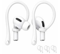 Mizi [3 paires] Crochets d'oreille pour Pro 2, Pro 1, Pro 3, s 1/2/3/4 - Crochets à clip antidérapants améliorés, accessoires confortables - Blanc