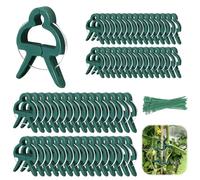 mizikuu 100 Pieces Clips pour Plantes Grimpantes, Clips de Support pour Plantes Reutilisable Clips de Jardin pour Tomates, Roses, Concombres Et Autres Plantes Grimpantes, 2 Tailles