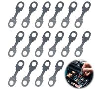 mizikuu 16 PCS Bande de Fusible Plat, 50A Alliage de Zinc Fusible de Voiture Fusibles à Lame en Bande Protéger la Sécurité du Circuit Convient aux Voitures, Camions, Camping Cars, etc.