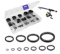 mizikuu 160 Pièces Réparation d'Œils de Canne à Pêche avec Pinces, 12 Tailles Ensemble de Remplacement des Anneaux de Guidage en Céramique pour Canne à Pêche, Haute Résistance, Résistant à l'usure