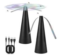 mizikuu 2 PCS Ventilateur Anti Mouche, Anti-moustiques Répulsif à Pales Répulsif à Pales sans Utiliser de Produits Chimiques pour Insecte pour Maison Dîner, Pique-Nique et Barbecue