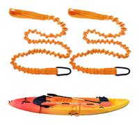 mizikuu 2 Pièces Agaie de Kayak Corde, 1,5 m Corde de sécurité Élastique Kayak Paddle Laisse Sangles de Pagaie Accessoires de Pagaie de Kayak pour Kayak Canoë Bateau Surf