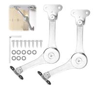 mizikuu 2 Pièces Charnière de Support de Couvercle, Réglable Charnières Porte Placard Charnière de Soutien de Couvercle à Fermeture Douce Charniere Relevable Amortisseur pour Boîtes de Rangement
