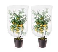 mizikuu 2 Pièces Filet Arbre Fruitier, 100cm × 150cm Filet Anti Insecte Potager à Cordon Maille Fine avec Cordon de Serrage Netting Bags Anti Oiseaux Réutilisable Couverture Légumes Sac de Plantes