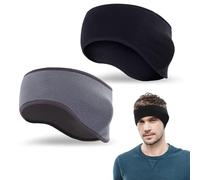 mizikuu 2 Pièces Hiver Sport Bandeau, Cache Oreille Protege pour Homme Femme Bandeau Elastique Cache-Oreilles Thermique pour l'hiver, pour Jogging, Danse, Running, Ski, Cyclisme