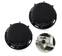 mizikuu 2 Pièces IBC S60 Bouchon Cuve, Raccord Adaptateur pour Cuve 1000 litres Filetage Intérieur Plastique Raccords Robinet Tuyau Compatible avec Diverses Cuves, Noir