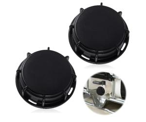 mizikuu 2 Pièces IBC S60 Bouchon Cuve, Raccord Adaptateur pour Cuve 1000 litres Filetage Intérieur Plastique Raccords Robinet Tuyau Compatible avec Diverses Cuves, Noir