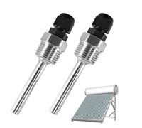 mizikuu 2 Pièces Puits Thermométrique, Thermowell 1/2 pouce en Acier Inoxydable 8 x 50 mm Manchons de Plongée pour Sonde de Température Thermopocket pour Thermocouple Capteur de Température
