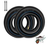 mizikuu 2PCS Chambre à air Remorque, 3.00/3.50-4" Pneu Brouette Tubes Intérieurs de Remplacement avec Valve Courbée Chambres à air de Roue Brouette pour Diable, Chariot à Main, Chariot de Jardin