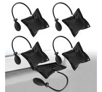 mizikuu 4 Pièces Coussin De Montage Gonflable, Air Wedge Pump Coussin pour Soulever Levage Charge Jusqu'à 200kg Positionnement Rapide des Portes Fenêtres pour Installation des Portes, Meubles Noir