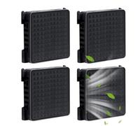 mizikuu 4 Pièces Filtre à Charbon Actif Compatibles avec Réfrigérateur Liebherr, Filtre à Air Frais Filtre de rechange de Réfrigérateur Compatible avec Liebherr 9096989 9882460 988246000