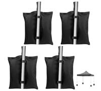 mizikuu 4 Pièces Sac Lestage, Sac de Sable pour Tente Pop-up Lestage Tonnelle Poids de Lestage Sac de Imperméables pour Auvent Dépliant, Terrasses Parasols Instantanés et Extérieurs