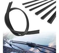 mizikuu 6 Pièces D'essuie-glaceen en Caoutchouc, 800mm Essuie Glace de Rechange Découpables avant Démontables Flexible et Durable Gomme D'essuie-glace Universel pour Tous Les Essuie-glaces de Voiture