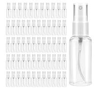 mizikuu 60 Pièces flacon spray vide, 30ml vaporisateur plastique pulvérisateurs Réutilisables Bouteille Spray Vide Rechargeable Atomiseur De Poche pour Cosmétique, voyages,Ménage