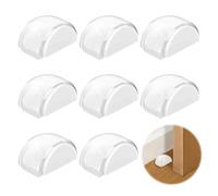 mizikuu 8 Pièces Arrêts de Portes, Transparentes Butée de Portes Adhesive Stop-Porte Butoirs de Porte Interieur Arret de Porte Protection pour Mur et Meubles