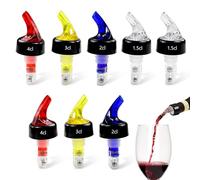 mizikuu 8 pièces Becs Verseurs, 4 cl 3 cl 2 cl 1,5 cl Dosage par Bec Verseur Portionneurs Automatique Bouteilles Mesuré Doseur/Bec Verseur Bouteille spiritueux d'huile pour Maison, Bar, vin, Cocktail